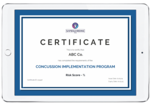 Concussion Implementation Program Certificate