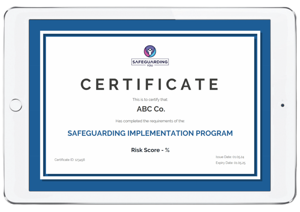 Safeguarding Implementation Program Certificate