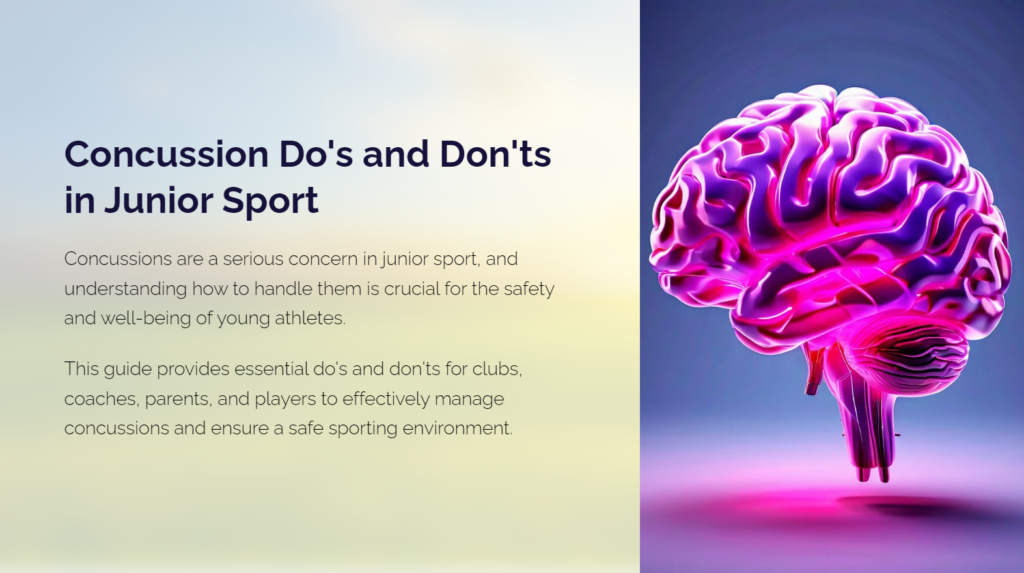 Concussion Do's and Don'ts in Junior Sport