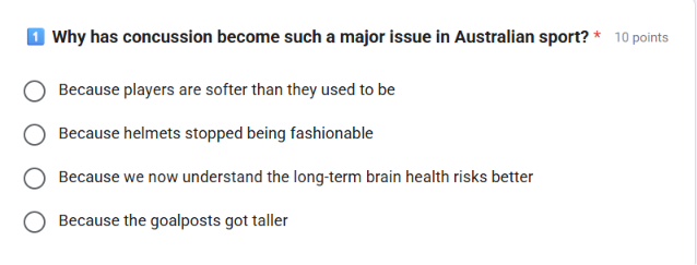Concussion Quiz thumbnail